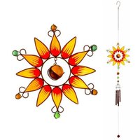 Orange Sunflower Windchime
