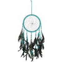 KDMD Turquoise Peacock Feather Dreamcatcher
