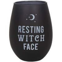 Resting Witch Face Stemless Wine Glass