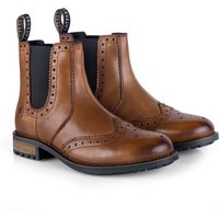 Sandringham Leather Brogue Chelsea Boots