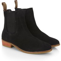 CATESBY ENGLAND Women's Zaara Suede Leather Chelsea Boots in Black | Size: 5
