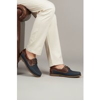 Hector Leather Casual Lace up Boat Shoes
