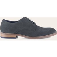 CATESBY ENGLAND Men's James Suede Leather Lace Up Derby Shoes in Grey | Size: 9