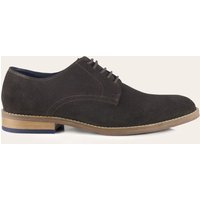 James Suede Leather Lace Up Derby Shoes