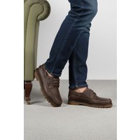 Timber Leather Winter Boat Shoes Dark