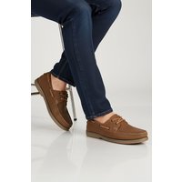 Hector Leather Casual Lace up Boat Shoes Light