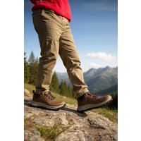Northwest Territory CLIFF Men's Leather Waterproof Walking Shoes in Dark Brown | Size: 7