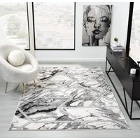 The Linen Consultancy TLC 5 Star Hotel Concept Bianco Rug Cream / Silver | Size: 120 cm x 170 cm