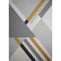 Rugstyle Balletto Heatset Stripe Rug in Yellow | Size: 200 cm x 290 cm