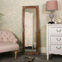 Melody Maison Tall Gold Wall Mirror 47cm X 142cm in Metallic Gold | Size: 47 cm X 142 cm