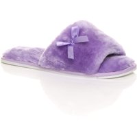 AJVANI Women's Peep Toe Sandals Slippers in Lilac | Size: 9