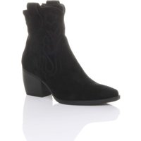 Mid Cuban Heel Pointed Toe Western Cowboy Ankle Boots