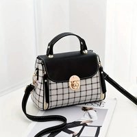 AJVANI Women's Shoulder Handheld Top Handle Cross Body Clutch Bag in Black