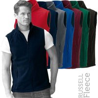 Russel Men's Fleece Gilet Jacket Bodywarmer in Navy | Size: Small