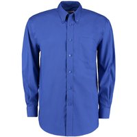 Kustom Kit Men's Long Sleeve Corporate Oxford Shirt in Blue | Size: 15.5 in