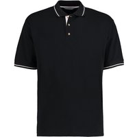 Kustom Kit Men's St. Mellion Short Sleeve Polo Shirt in True Black | Size: Large