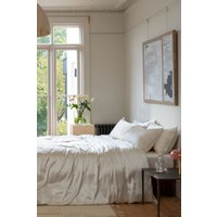 Soak&Sleep Ivory Pure Mulberry Silk 30cm Fitted Sheet | Size: King Fitted