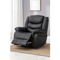 More4Homes Seattle Electric Automatic Recliner Home Lounge Bonded Leather Chair in Black
