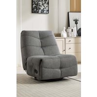 More4Homes Austin Swivel & Rocker Manual Fabric Recliner Chair Grey