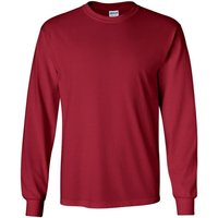 Plain Crew Neck Ultra Cotton Long Sleeve T Shirt Dark