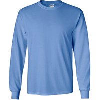 Plain Crew Neck Ultra Cotton Long Sleeve T Shirt Duck Egg
