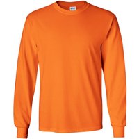 Plain Crew Neck Ultra Cotton Long Sleeve T Shirt Burnt