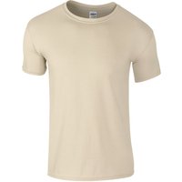 Gildan Men's Short Sleeve Soft-Style T-Shirt in Light Sand | Size: Large