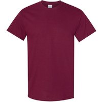 Gildan Men's Heavy Cotton Short-Sleeved T-Shirt in Maroon | Size: Medium
