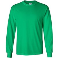 Plain Crew Neck Ultra Cotton Long Sleeve T Shirt Pale