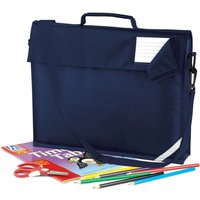 Quadra Book Bag With Strap in Navy