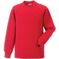 Jerzees Schoolwear Jerzees Schoolgear Raglan Sleeve Sweatshirt in Light Red | Size: 9-10 Years