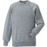 Jerzees Schoolwear Jerzees Schoolgear Raglan Sleeve Sweatshirt in Grey | Size: 7-8 Years