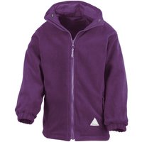 Result Reversible Storm Stuff Anti Pilling Fleece Waterproof Jacket in Purple | Size: 7-8 Years