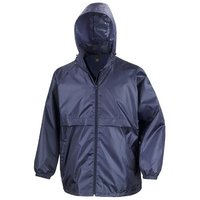 Result Men's Core Adult Windcheater Water Repellent Windproof Jacket in Navy | Size: Small