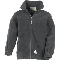 Result Full Zip Active Anti Pilling Fleece Jacket in Grey | Size: 10-12 Years