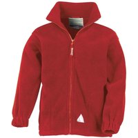 Result Full Zip Active Anti Pilling Fleece Jacket in Red | Size: 8-10 Years