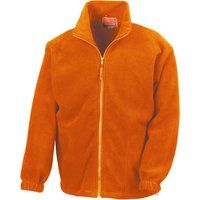 Result Men's Full Zip Active Fleece Anti Pilling Jacket in Orange | Size: Small