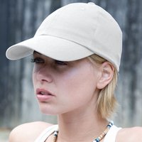 Result Heavy Cotton Premium Pro-Style Baseball Cap in White