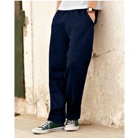 Open Hem Jog Pants Jogging Bottoms Mid