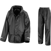 Result Core Rain Suit Jacket & Trousers Set in Black | Size: 3-4 Years