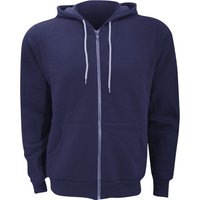 + Unixex Zip up Polycotton Fleece Hooded Sweatshirt Hoodie