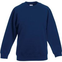Fruit of the Loom Raglan Sleeve Sweatshirt in Navy | Size: 12-13 Years