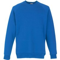 Fruit of the Loom Raglan Sleeve Sweatshirt in Royal | Size: 5-6 Years