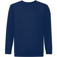 Fruit of the Loom Set In Sleeve Sweatshirt in Navy | Size: 9-10 Years