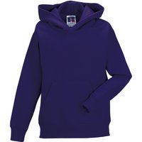 Jerzees Schoolwear Jerzees Schoolgear Hooded Sweatshirt in Purple | Size: 7-8 Years