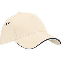 Ultimate 5 Panel Contrast Baseball Cap Sandwich Peak Headwear Light