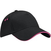 Ultimate 5 Panel Contrast Baseball Cap Sandwich Peak Headwear