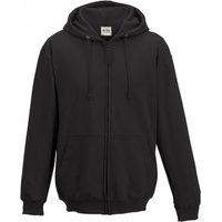 Plain Hooded Full Zip Hoodie Zoodie Dark