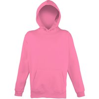 AWDis Electric Hooded Sweatshirt Hoodie in Baby Pink | Size: 3-4 Years