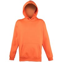 AWDis Electric Hooded Sweatshirt Hoodie in Burnt Orange | Size: 9-10 Years